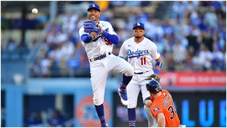 Los Dodgers sorprenden a los Astros al darles la vuelta en el marcador en una lluvia de carreras