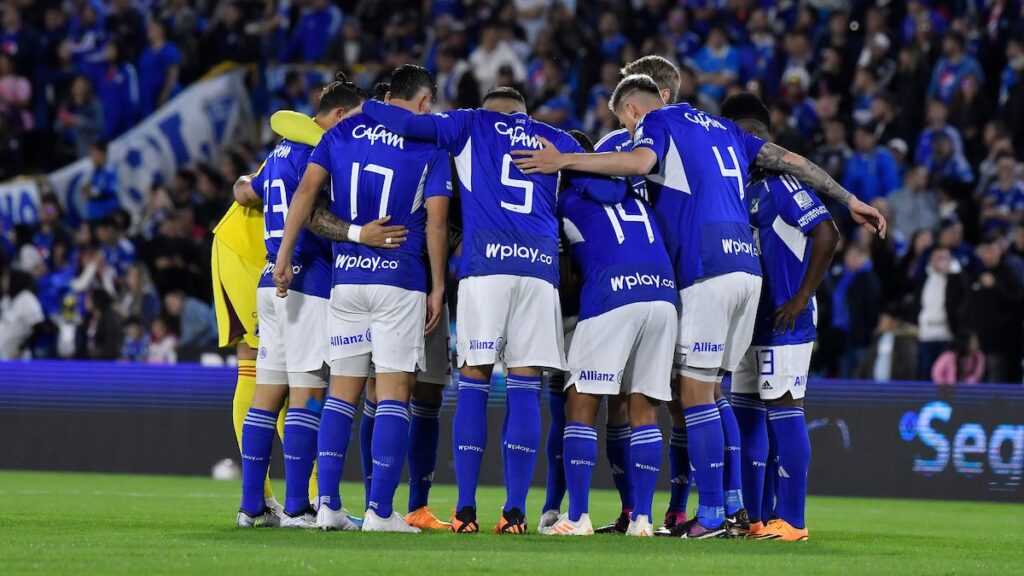 Jugadores de Millonarios, en un partido. - Vizzor Image.