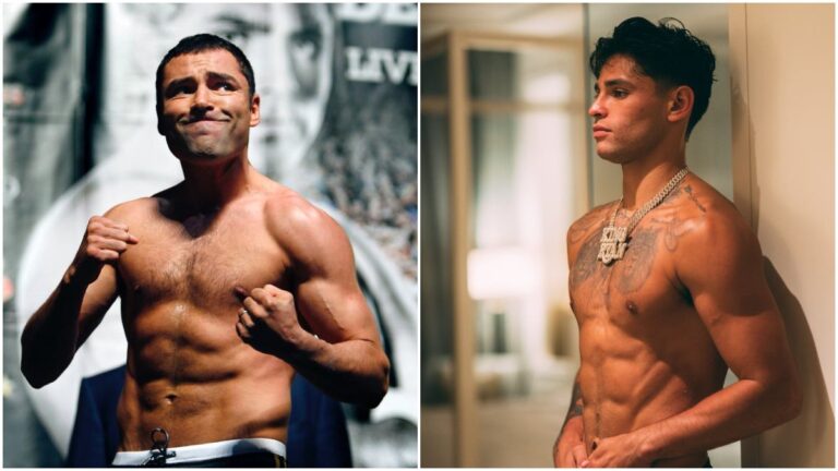 Oscar de la Hoya rechaza las críticas a Ryan Garcia por pelear con Duarte: “Es una bestia”