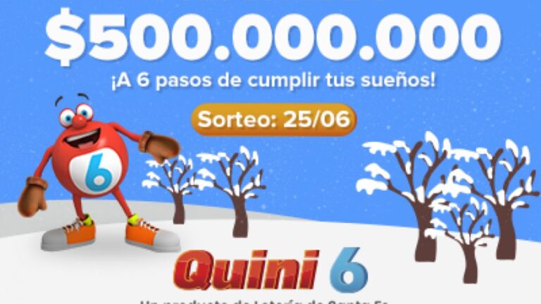 Resultados del Quini 6 de HOY domingo 25 de junio: números ganadores del sorteo 3072