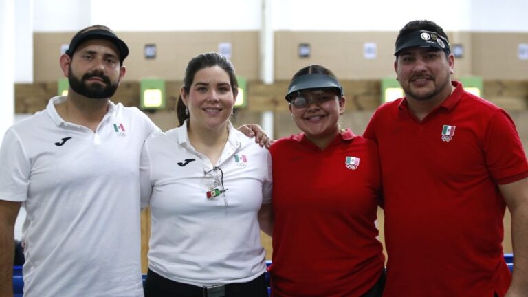 México gana oro y plata en pistola de aire 10 m equipo mixto de tiro deportivo