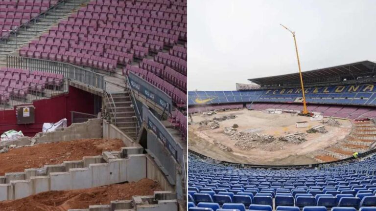 Inician las demoliciones en el Camp Nou; avanzan las obras de desmantelamiento