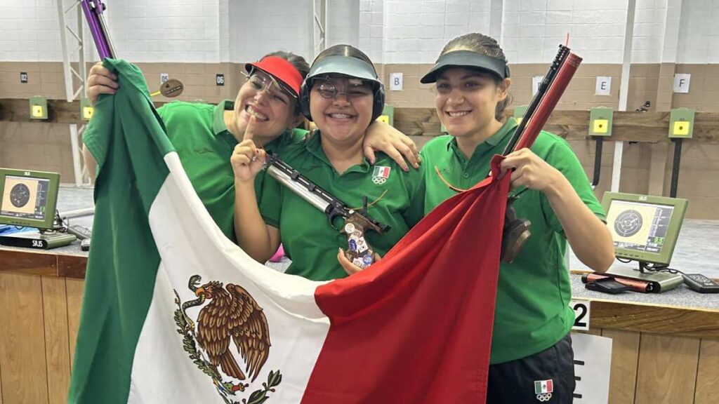 México hace el 1-2-3 en tiro deportivo femenil