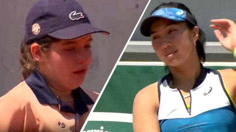 Miyu Kato hace llorar a una niña recogepelotas, al darle un pelotazo intencional, y es descalificada de Roland Garros