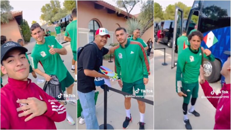 Memo Ochoa y Santi Giménez se reivindican tras fracaso al tomarse fotos con algunos aficionados