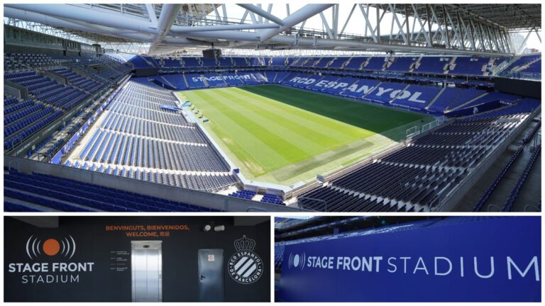 La marca estadounidense Stage Front será el nuevo sponsor del estadio del Espanyol de Barcelona