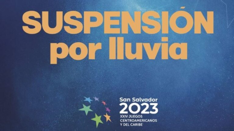 Día lluvioso en El Salvador suspende actividades de tres deportes