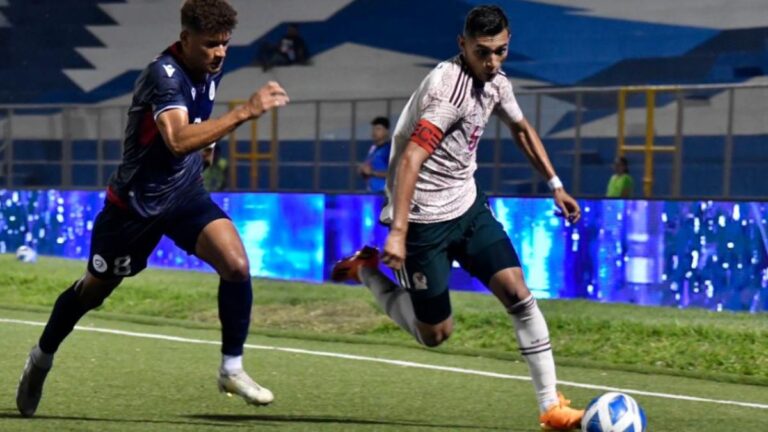 Polémico gol anulado a la selección mexicana ante República Dominicana en San Salvador 2023