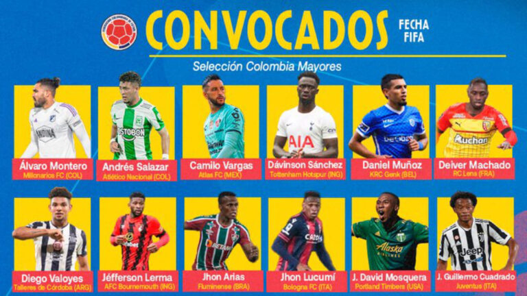 Convocatoria de la Selección Colombia para fecha FIFA de partidos amistosos contra Irak y Alemania