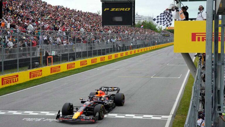 Max Verstappen le da a Red Bull su victoria número 100 al ganar el GP de Canadá; Checo Pérez culminó sexto