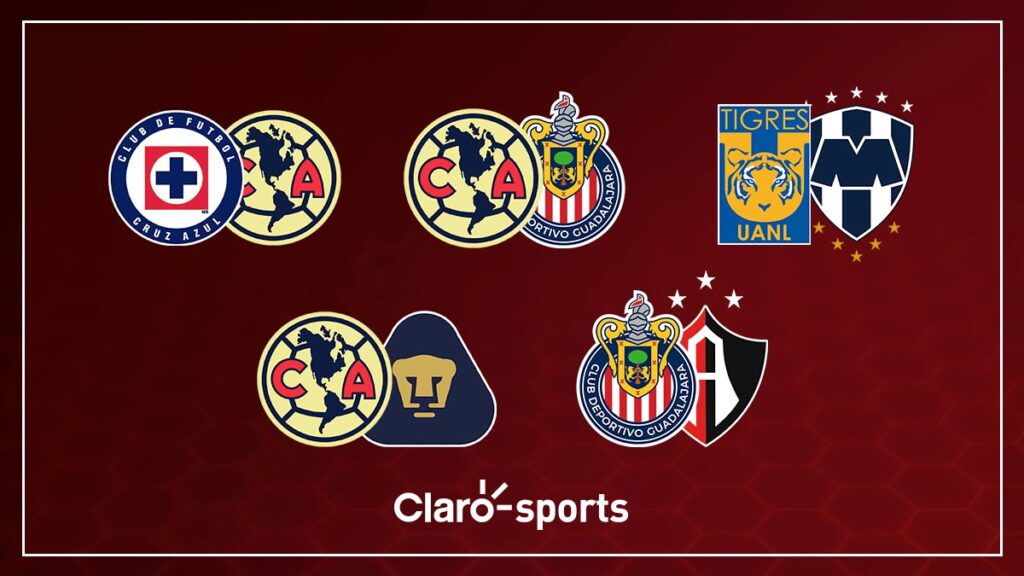 Así se jugarán los Clásicos en el Apertura 2023 de la Liga MX