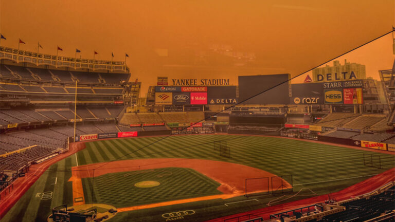 La escalofriante imagen del Yankee Stadium por los incendios en Canadá