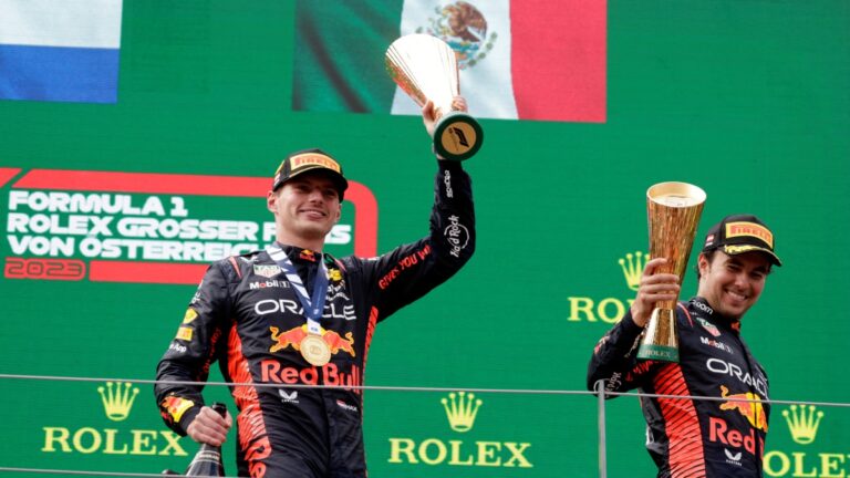 ¡Brillante! Checo Pérez remonta hasta el podio y Verstappen conquista el Gran Premio de Austria