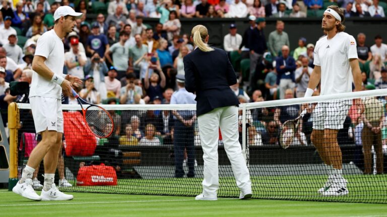 Juego entre Andy Murray y Stefanos Tsitsipas en Wimbledon se pospone por falta de tiempo