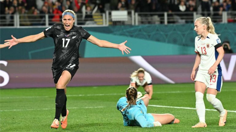 Nueva Zelanda consigue un histórico triunfo sobre Noruega en el arranque del Mundial Femenil 2023