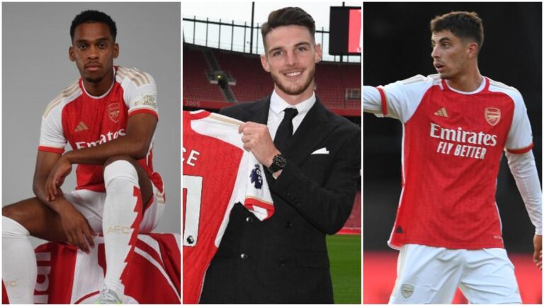 El Arsenal arma un nuevo equipo millonario: Declan Rice,  Jurrien Timber, Kai Havertz