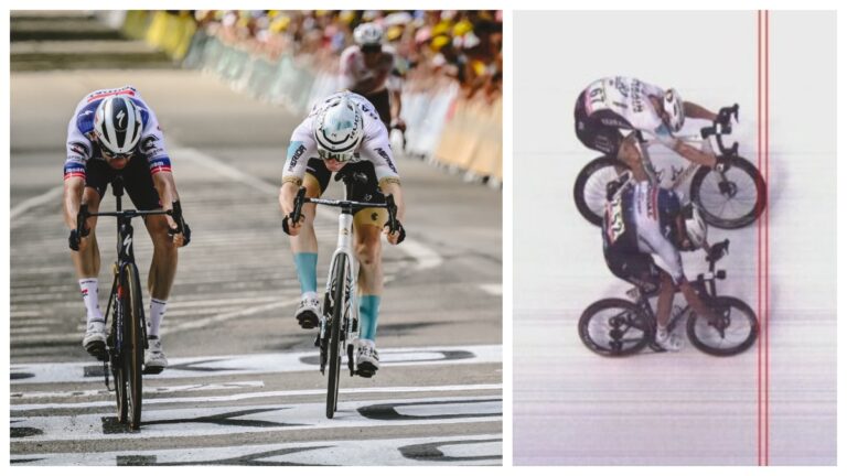 Matej Mohoric gana por photo-finish la exquisita etapa 19 del Tour de Francia