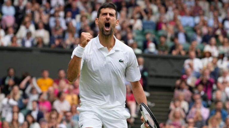 Djokovic alcanza a Federer con 46 semis de Grand Slam; chocará con Sinner en Wimbledon