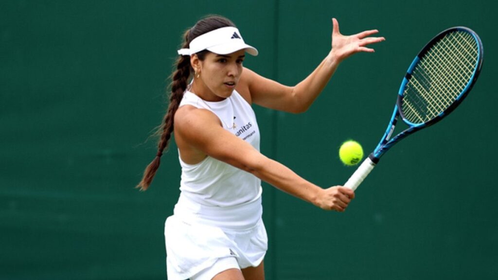 Camila Osorio en Wimbledon.