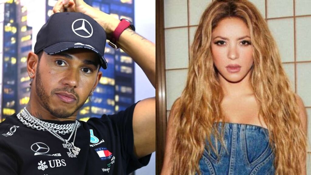 Lewis Hamilton y Shakira.