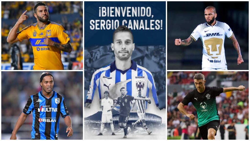 Los grandes fichajes que han llegado al fútbol mexicano a propósito de la contratación de Sergio Canales con los Rayados de Monterrey.
