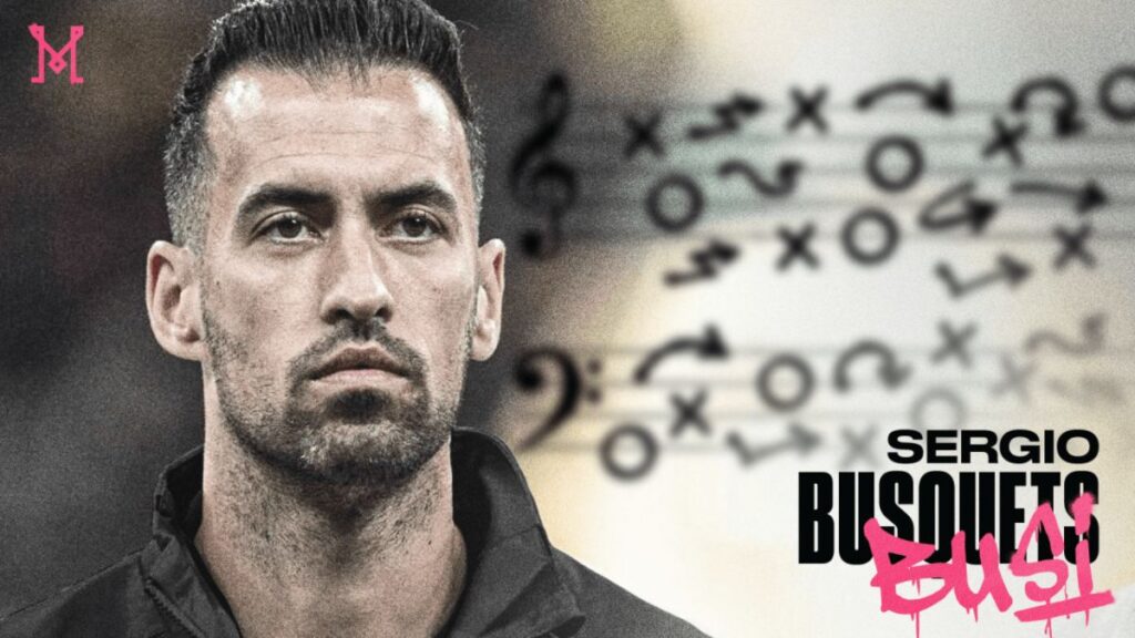 Anuncio de Sergio Busquets. - @InterMiamiCF.