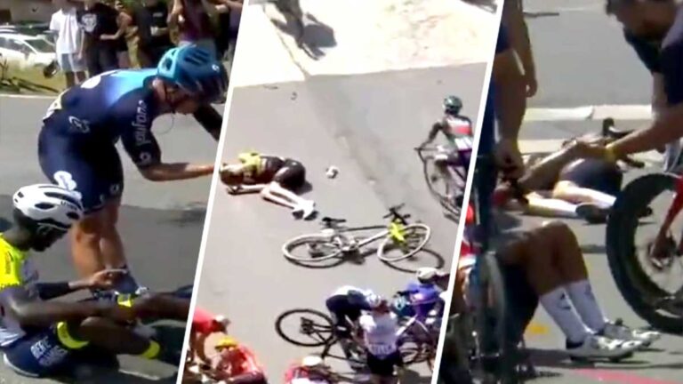 ¡Brutal caída de Egan Bernal en el Tour de Francia, provocada por un aficionado que buscaba una selfie!