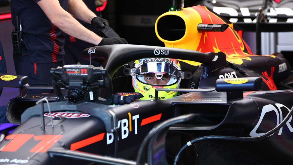 Checo Pérez quedó eliminado en la qualy 1 del GP de Gran Bretaña. Reuters