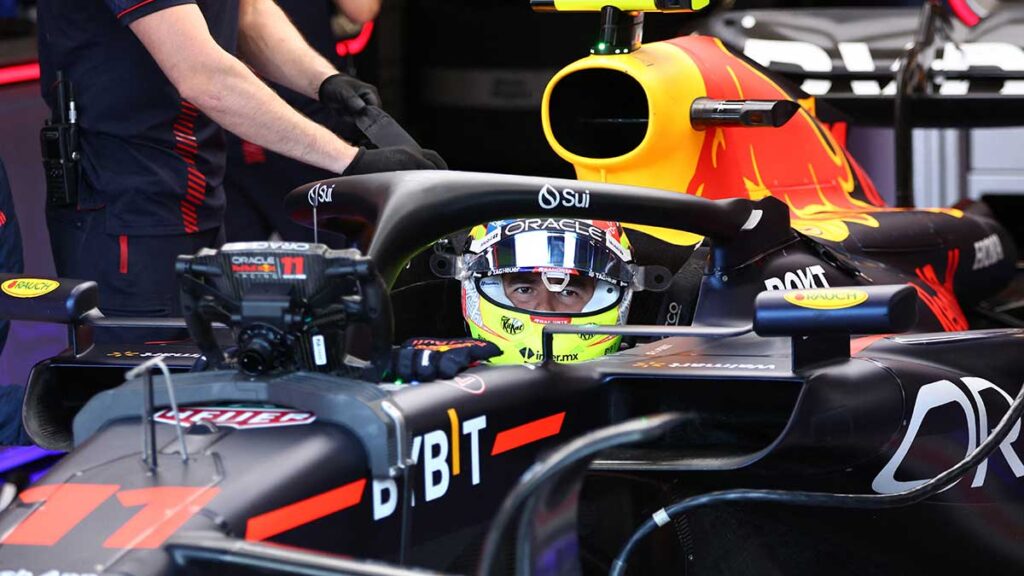 Checo minimizó el daño, tras quedar eliminado en la Q1 del GP de Gran Bretaña. Reuters