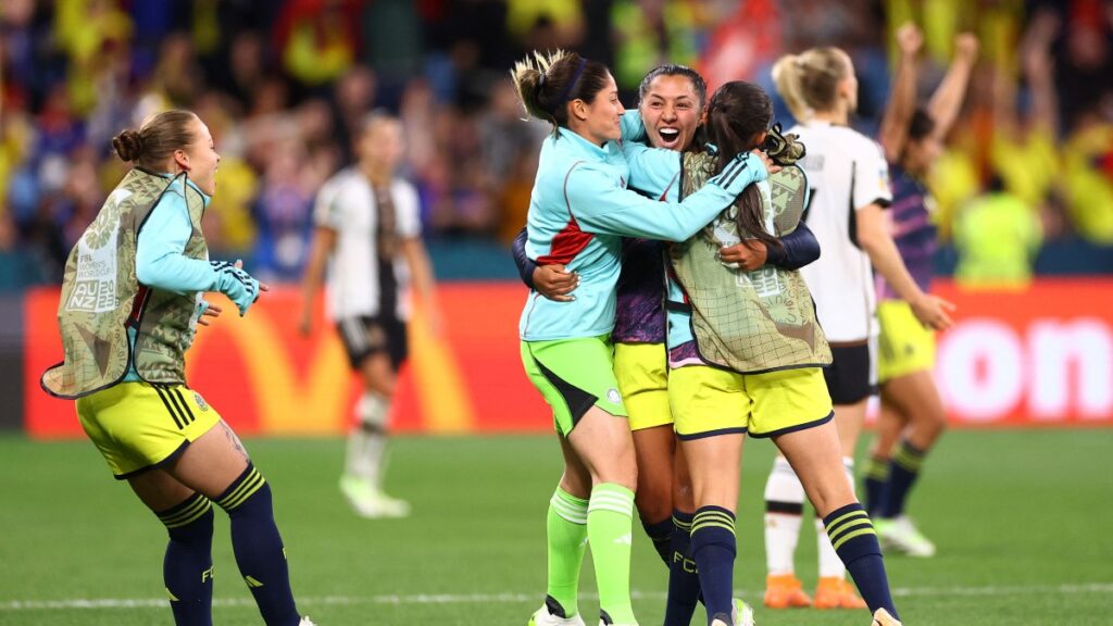 Jugadoras de Colombia celebran. - Reuters.