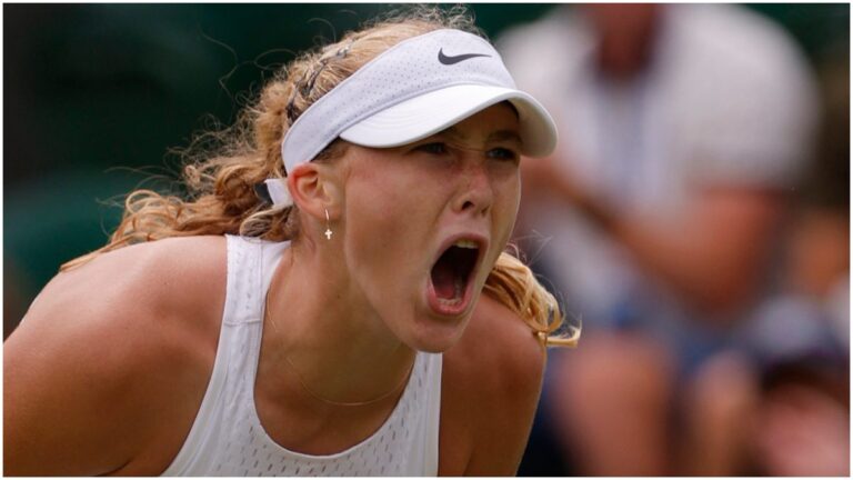 Andreeva azota su raqueta en dos arranques de furia y recibe la multa más grande en Wimbledon