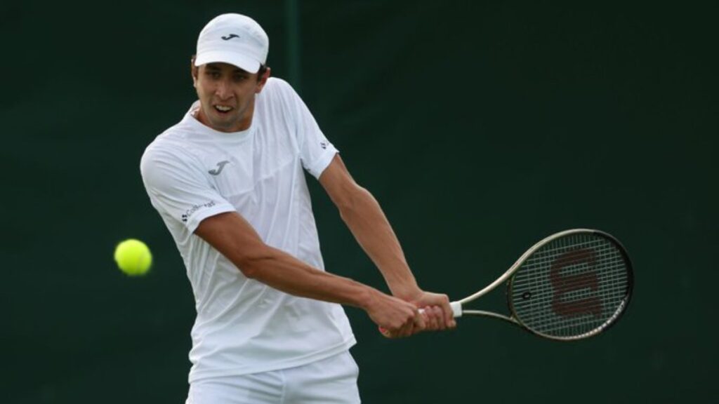 Daniel Galán, en competencia. - Wimbledon.