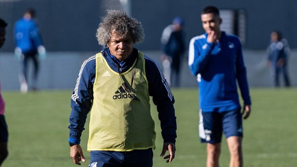 Alberto Gamero, en un entrenamiento. - @MillosFCoficial.