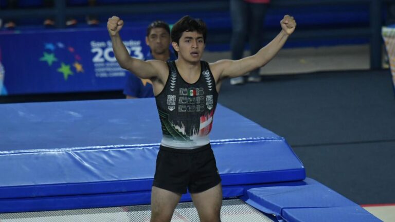 México hace el 1-2 en gimnasia de trampolín varonil de San Salvador 2023