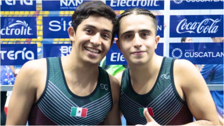 José Marín y Adrián Martínez le dan a México la medalla de oro en gimnasia de trampolín