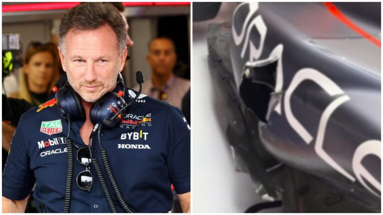 Christian Horner explica la razón por la que Red Bull retiró el auto de Checo Pérez de la carrera sprint