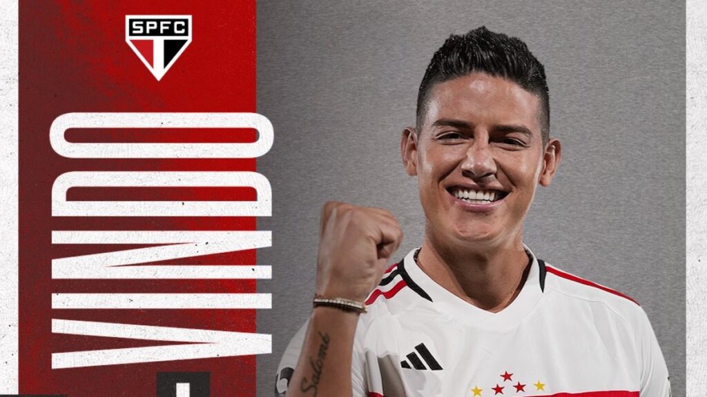 Las fechas marcadas en el calendario para el posible debut de James con Sao Paulo.