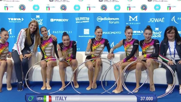 Italia obtiene cuatro medallas en la Copa del Mundo de Gimnasia Rítmica realizada en Milán