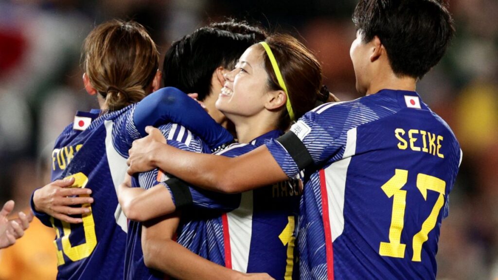 Jugadoras de Japón celebran un gol. - Reuters.