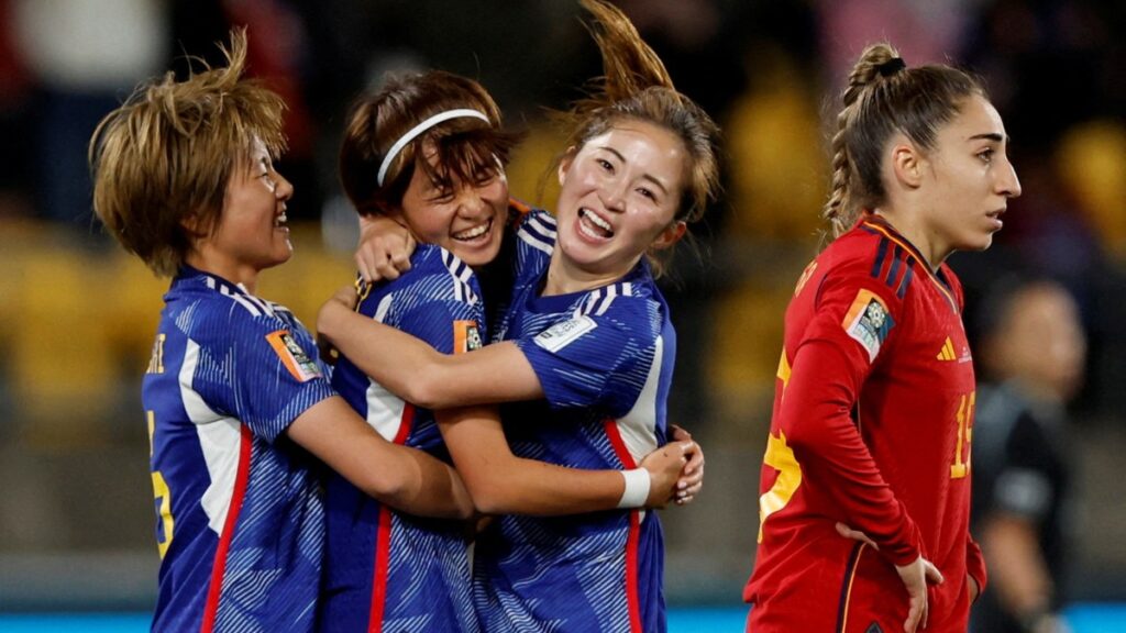 Jugadoras de Japón celebran un gol. - Reuters.