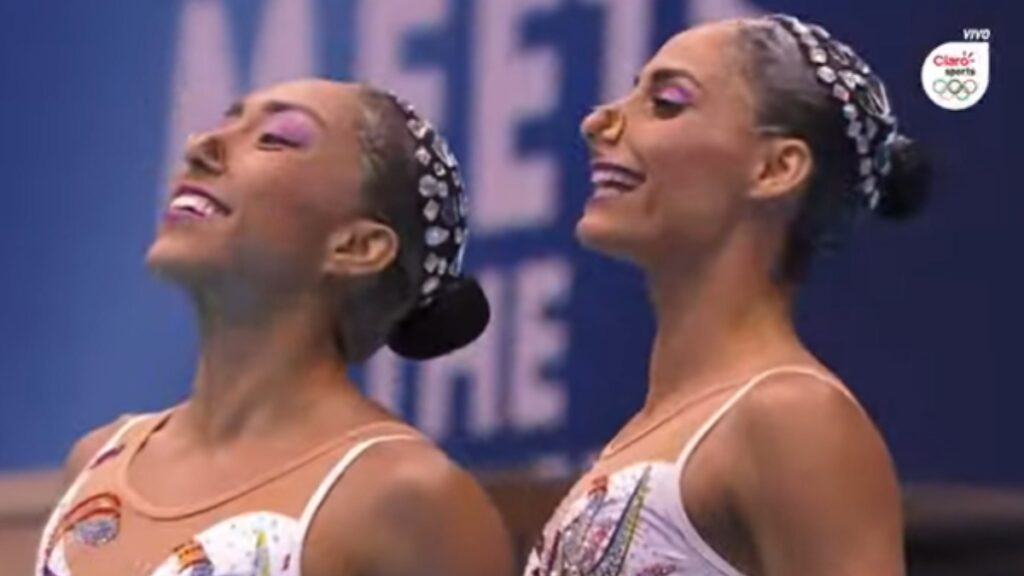 Nuria Diosdado y Joana Jiménez terminaron la prueba de Dueto Técnico de la Natación Artística de Fukuoka 2023 en el noveno puesto.