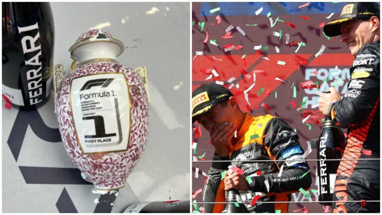 ¿Cuánto cuesta el trofeo del GP de Hungría que Lando Norris le rompió a Max Verstappen?