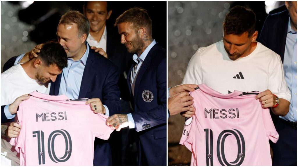 Messi posa con el jersey del Inter Miami por primera vez | Reuters