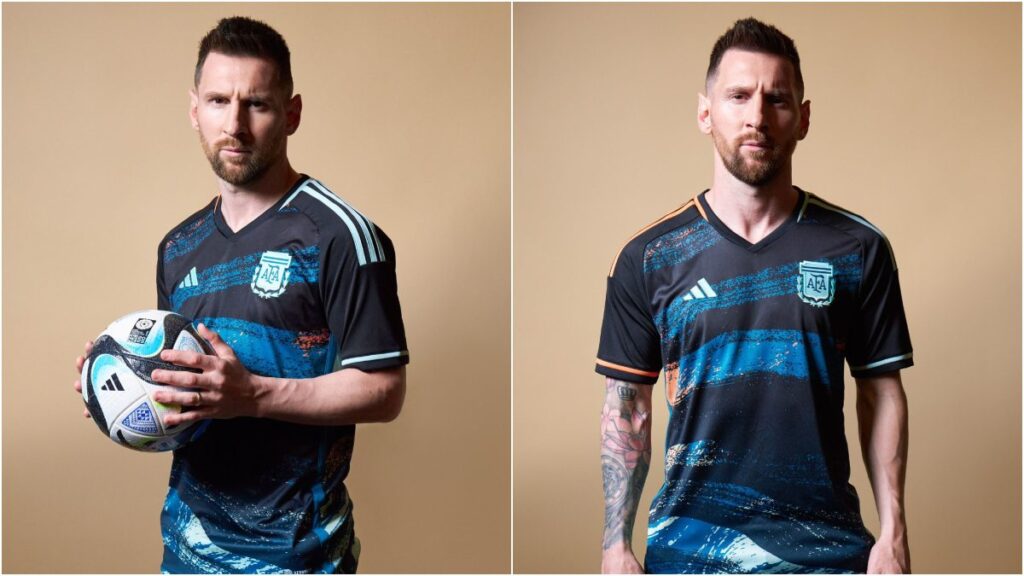 Leo Messi, con el diseño exclusivo de la Selección Argentina Femenina