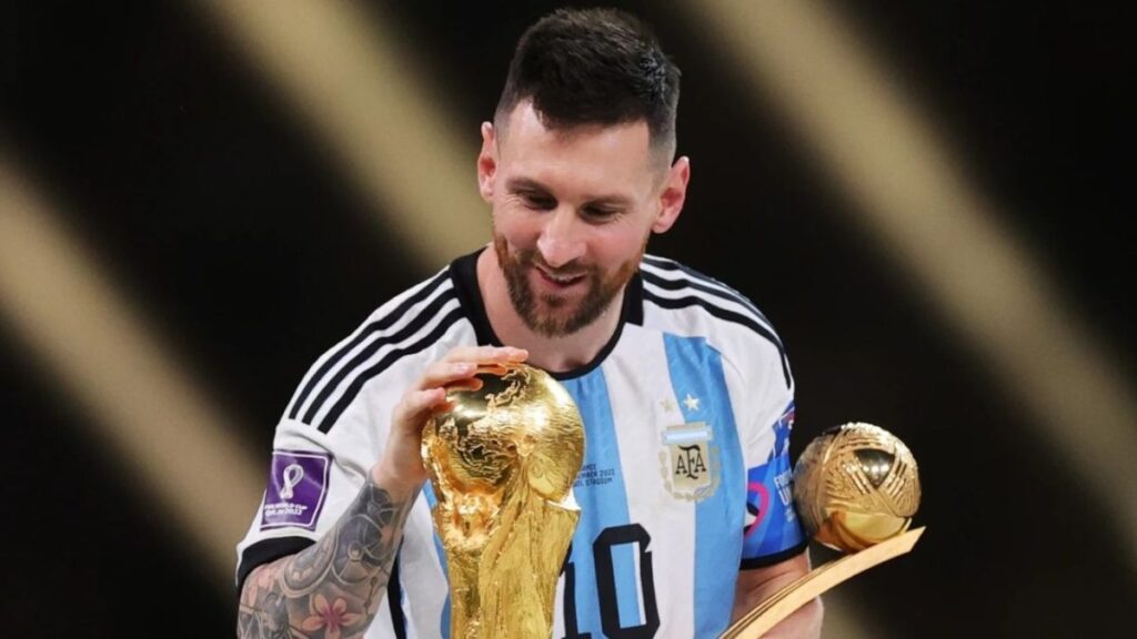 Leo Messi, feliz como Campeón del Mundo | Reuters