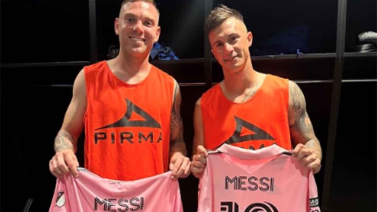 Augusto Lotti y Carlos Rotondi, los ‘ganadores’ de la playera de Messi 