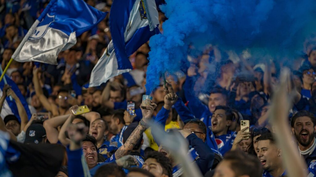 Hinchas de Millonarios. - Vizzor Image.