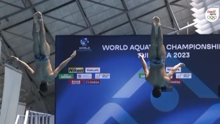 Rodrigo López y Juan Celaya avanzan a la final de trampolín 3m en el Mundial de Deportes Acuáticos