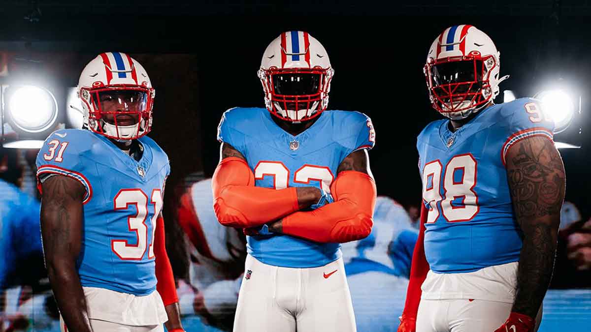 Los Titans revivirán sus días como Oilers con uniforme retro en la  temporada 2023 de la NFL - ClaroSports