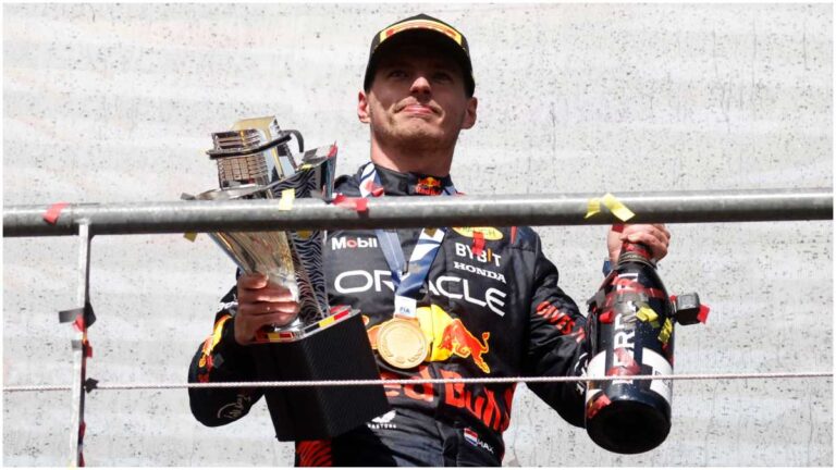 Red Bull rompe el trofeo del GP de Bélgica de Verstappen y no es la primera vez que pasa en la temporada